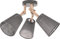 Licht-Erlebnisse Deckenlampe Holz Stoff Natur Grau Esszimmer Wohnzimmer L:42 cm E27 blendarm flexibel Skandinavisch Schlafzimmer Deckenleuchte VAIO