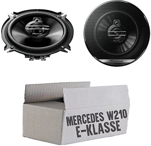 Lautsprecher Einbauset passend mit Pioneer TS-G1330F - 13cm 3-Wege 130mm Triaxe 250W Auto Einbausatz für Mercedes E-Klasse W210 Heck