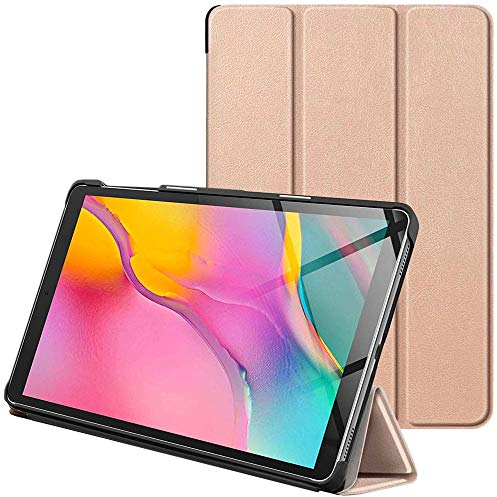 ebestStar - Funda para Samsung Galaxy Tab A 10.1 2019 T510 T515, Carcasa Capa, Slim Case Protectora, Tapa Magnetica Cuero PU, Dorado