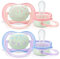 Philips Avent SCF376/12, Set mit 2 Schnullern Ultra Air, 0-6 Monate