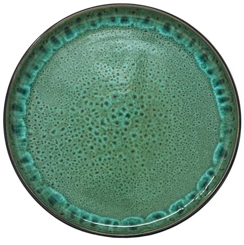 NAMAI - Set da 6 Piatti Piani Colorati - 27 CM ⌀ - Piatti Porcellana - Adatti In Lavastoviglie e Microonde - Piatti Moderni - Piatti Servizio da 6 - Piatti Particolari (6 Piatti Piani)