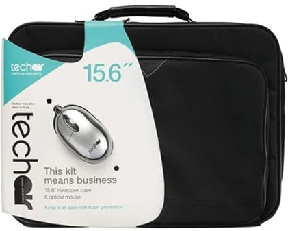 Tech Air TABUN29MV4 Notebooktasche + Maus, Schwarz, 39,6 cm (15,6 Zoll)