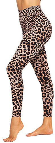 High Waisted Leggings for Women - Tummy Control Stretchy Soft Printed Pants for Workout Yoga Running