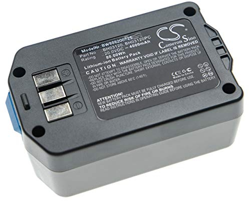 vhbw 1x batteria compatibile con Hoover BH52120CA, BH52160, BH52150PC, BH52120PC, BH52160PC aspirapolvere blu/grigio (4000mAh, 20V, Li-Ion)