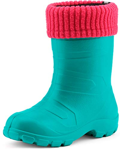 Ladeheid Stivali Imbottiti Bambino e Bambina in Spuma Eva LA845KIDS (Turchese/Rosa, 28 EU)
