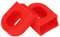 Vbest life 1 Paar 2 STK. Fahrrad Kurbelschutz Kurbelarm Schutz Soft Cover Ärmel Stiefel MTB Mountainbike Kurbelgarnituren(Red)