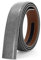 Nelbons Herren Gürtel Ratsche Automatik Gürtel für Männer 35mm Breit Ledergürtel, Ohne Schnalle (Grau N92, Länge 130cm Geeignet für 30-43 taille)