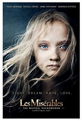 Filmposter Les Misérables Leinwand Poster Schlafzimmer Dekor Sport Landschaft Büro Zimmer Dekor Geschenk 30 × 45 cm ohne Rahmen