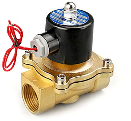 CENPEK Elettrovalvola elettrica in Ottone, valvola dell'Aria da 1/2 Pollice 220 V normalmente Chiusa per Olio combustibile Gas Aria Acqua
