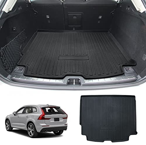 Ruiya Kompatibel mit Volvo XC60 Recharge 2018-2024 2025 Kofferraumwanne Matten, XC60 Kofferraummatte XC60 Allwetter-Innenmatten Kofferraummatten Antirutschmatten für XC60 Zubehör
