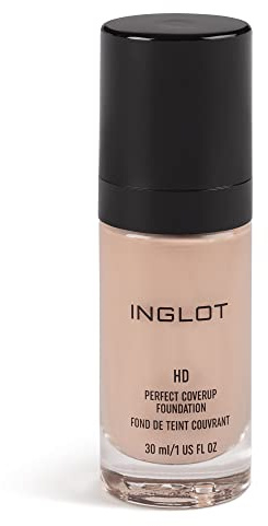 INGLOT HD Perfect Coverup Foundation 72 (LC) Peach 30 ml | Medium coverage evens skin tone with a matte finish; alcohol-free