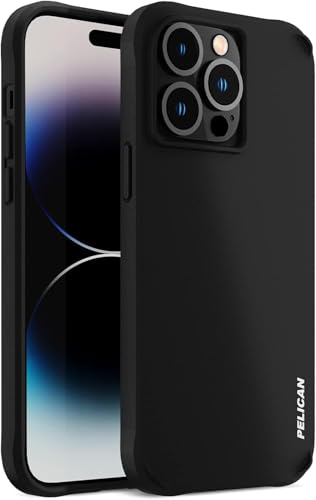 Pelican Ranger-Serie Schutzhülle für iPhone 14 Pro, 15,5 cm (6,1 Zoll), kompatibel mit kabellosem Laden, mit kratzfester Technologie, 4,5 m Fallschutz in Militärqualität, schlanke, robuste Schutzhülle