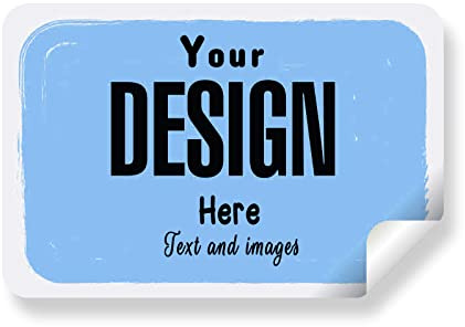 LZXSXZ Autocollants personnalisés - Nimporte Quel Design + Logo - personnalisez Vos Propres Autocollants commerciaux - différentes Formes, Tailles, arrière-Plans, Autocollants de Texte