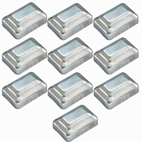 MFFIRE 10 X Pfostenkappe Für Zaunpfosten | Verzinktem Stahl | Pyramiden Form | Abdeckkappe Für Holzpfosten, Zaunkappe Für Treppengeländer,40x60mm