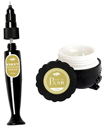 Beaupretty Uñas Gel Pegamento Pasta Gemas Imitación Relleno Juntas Manicura Herramienta Accesorios Joyería