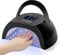 BOLASEN Lampada UV LED Unghie, 80W Professionale Fornetto Unghie Semipermanente con Base In Metallo, Lampada LED Unghie per Unghie Gel, Lampada Unghie Rapida con 4 Timer, Sensore Automatico, Nero