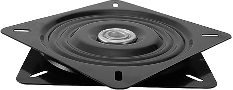 Drehteller Drehplatte 245x245mm Kugelgelagert Schwarz| bis 250Kg belastbar | z.B. für Drehsitze im Camper oder Boot, für Verkaufsständer, Drehkonsolen