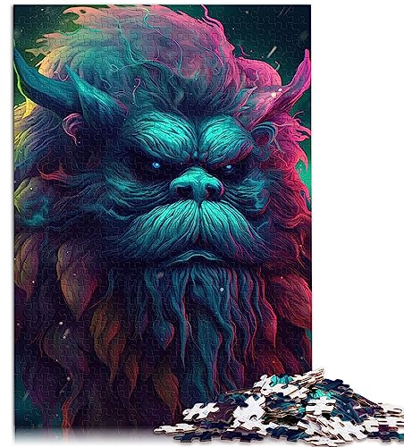 Puzzle für Erwachsene: Yeti-Supernaturalismus-Puzzle, 1000 Teile, für Erwachsene, geeignet für Kinder ab 12 Jahren, Papppuzzles, Familiendekoration, Größe: 26 x 38 cm
