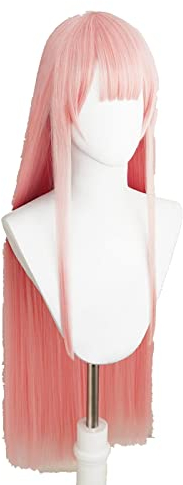 02 Zero Two Cosplay Wig Anime DARLING in the FRANXX Cosplay Wig Pink Synthetic Hair 02 DARLING in the FRANXX Hair Women