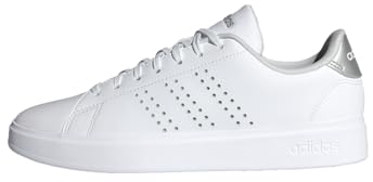 adidas Femme Advantage 2.0 Shoes, Cloud White/Grey Two/Silver Metallic, 42 2/3 EU