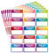 360 Stück Namensschilder Aufkleber, 15 Farben Selbstklebende Namensschilder Hello My Name is Stickers(77mm x 52mm), Namensaufkleber für Meeting, Büro, Party, Klassenzimmer
