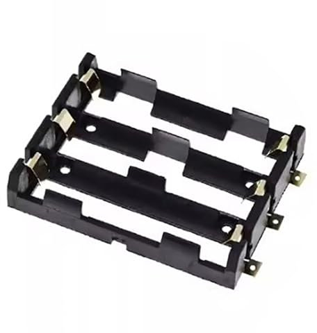 Jiqoe 18650 Battery Case Holder 3 Slots /4 Slots 3.7V Battery Storage Box In Parallel Or Series With Contact Clips Pins 3 Cell Battery Holder