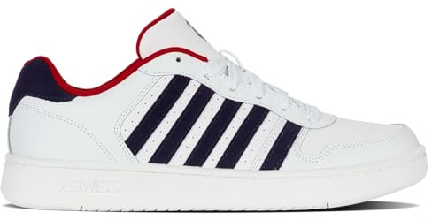 K-Swiss Court Palisades Herren Turnschuh, Peacoat White White, 46 EU