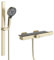 BEITH Badewannenarmatur Wasserfall, Modern Wandbehang Mischbatterie Badewanne, LED-Digitalanzeige, Umgebungslicht, 59A Messing Einhand-Wannenarmatur, Handbrause mit 3 Modi, Duscharmatur, Dauerhaft