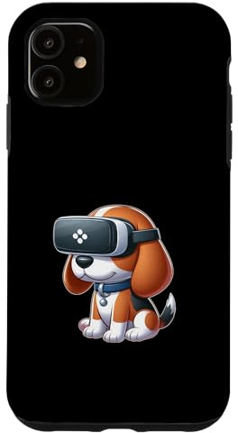 Hülle für iPhone 11 Netter Beagle-VR-Hund, Virtual-Reality-Beagle-Gamer