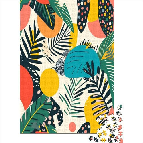 Floral 1000 Stück Puzzles Für Erwachsene Teenager Stress Abbauen Familien-Puzzlespiel 1000-teiliges Puzzle Kinder Lernspiel Spielzeug Geschenk Puzzel 1000pcs (75x50cm)