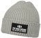 MoonWorks® Herren Beanie mit Patch Strickmütze mit Spruch Ich mag Bäume -die halten die Fresse Aufdruck Lustig Mütze Männer Grau Unisize
