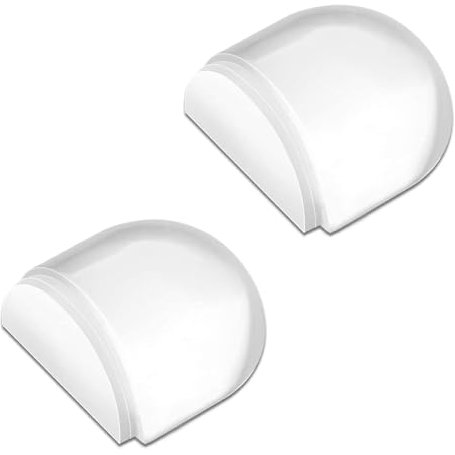 KOVOSCH 2 Stück Türstopper Boden Transparente, Selbstklebend Bodentürstopper zum Kleben für alle Hartböden geeignet zum Schutz von Wand und Möbeln (Transparente, 2 Stück)