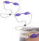 BDBFPAN 3Pcs solarium brille,sonnenbank brille schutzbrille höhensonne schutzbrille rotlichtlampe sonnenbank brille schutzbrille solarium brille für Für Schönheitsstrände(Weiß Schwarz Violett) (2)