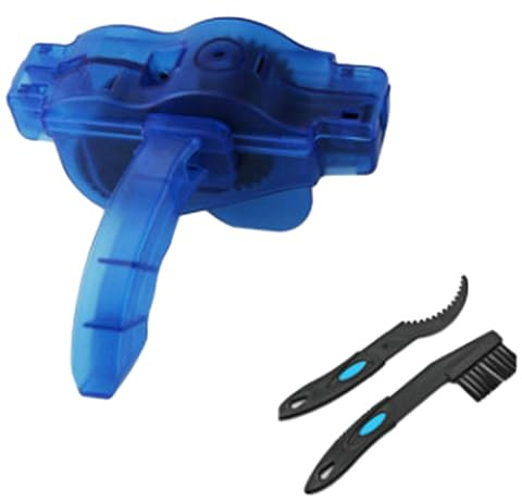 keynoyin Fahrrad Reinigung Kettenwerkzeug Bürste Kettenwascher Reinigungskombination - Kettenscheibe + kleine Bürste