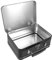 MUCKLILY Lonchera de hojalata contenedores de almuerzo para adultos recipiente de alimentos de metal lonchera metálica lonchera para adultos Contenedores de comida fiambrera Negro