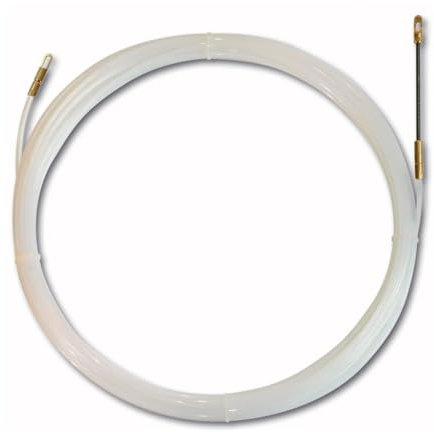 CABLEPELADO - Guía Pasacables Nylon 5m para Instalaciones Eléctricas y Telecomunicaciones, Sonda de Nylon Alta Flexibilidad con Puntas Metálicas Reforzadas