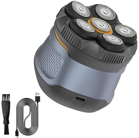 Glatzen Rasierer Herren,Kopfrasierer Glatze,Glatzenrasierer,Kopf Rasierer | Glatzenrasierer 7D mit Magnetischen Scherkopf,Head Shaver,Typ-C Akku Kopfrasierer Herren Elektrisch,Trocken und Nass Rasur