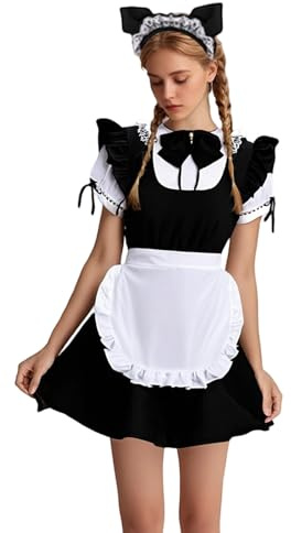 Bounceland Medieval Bouncy Castle Bouncy Castle Cosplay Costumes for Festivals Events Oktoberfest Dress for Women Elegant Classic Design Perfect for Theme Party Tsunade Cosplay Costume, black, XL