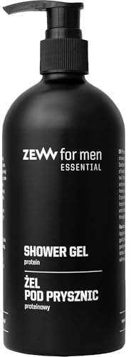 ZEW for Men Natürliches Duschgel Herren 400ml mit Pflanzenproteinen – Haar und Körper – Tiefenpflege – Vegan Ohne Parabene SLS – 96% Naturinhaltsstoffe
