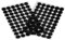 60 Klettpunkte 15mm Klettband-Punkte Klebepunkte Klettverschluss selbstklebend, Farbe:schwarz