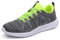 Uomo Donna Scarpe da Ginnastica Scarpe da Corsa Sport Atletico Palestra Running Sneaker,Verde Grigio,41
