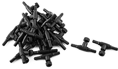 sourcing map 26 Stück Aquarium-Luftregelventile 2 Wege Kunststoff Sauerstoff Pump Tube Einstellbare Schlauchverbinder Luftpumpenzubehör für Aquarien