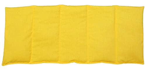 Franzis Nähstube 50x20cm Coussin noyaux de cerise jaune en 100% coton I Coussin noyaux de cerise 50x20 pour micro-ondes I Coussin chauffant, coussin n