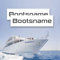 Motoking Bootsnamen - Ihr Wunschname als Aufkleber für Ihr Boot - Wähle Farbe & Größe - Braun Seidenmatt - Breite: 50 cm