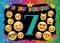 JuNa-Experten 12 Einladungskarten zum 7. Kindergeburtstag für Mädchen/Einladung siebte Geburtstag/Einladungen zum Geburtstag/Kartenset für Kindergeburtstag/glitzer