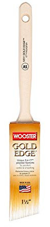 Wooster Brush E5231-1.5 Gold Edge Angle Sash Paintbrush, 1.5-Inch Size