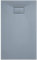 Piatto Doccia Spessore 2.6 Cm In Resina Effetto Pietra Stone Ardesia Antiscivolo Filopavimento Riducibile Indistruttibile Arredo Bagno Con Griglia Di Copertura 70 x 90 x 2.6 Cm Grigio