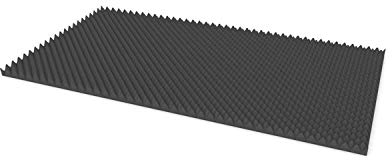 PolySound Noppenschaumstoff Schallschutzmatte - 200x100x5 cm, Akustikpaneel aus Schaumstoff für Effektive Schalldämmung, Schaumstoffplatte Anthrazit