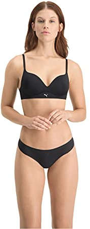 PUMA Damen Puma Women's Soft (1 Pack) Padded Bra, Schwarz, 75B