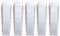 POFET Lot de 5 cale-portes en caoutchouc blanc pour la maison et le bureau